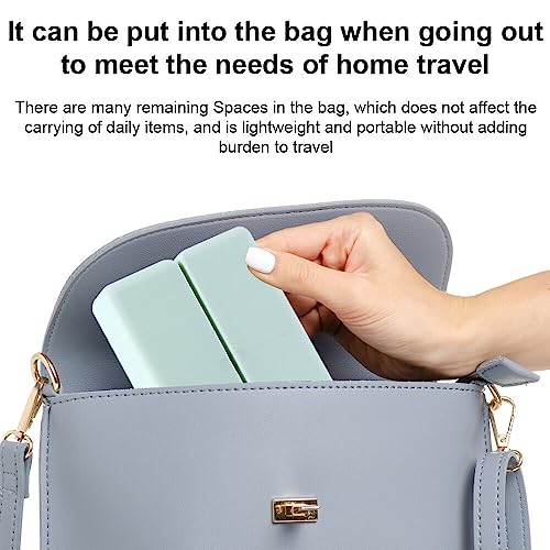 EACHPT Reis-pillendoos, tablettenbox 7 dagen kunststof pillendoos, draagbare pillendoos met 7 vakken, magnetische opvouwbare pillendoos voor dagelijks gebruik en reizen, medicijnbox, vitaminen - Afbeelding 6