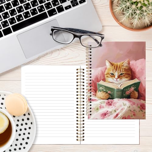 Cahier de lecture chat A5 pour ne plus oublier vos avis de livres - 5