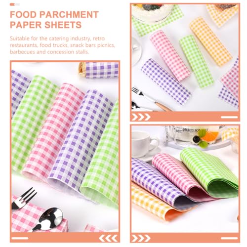 Papel para hornear a cuadros de 7 pulgadas y 400 hojas antiadherente para repostería 6