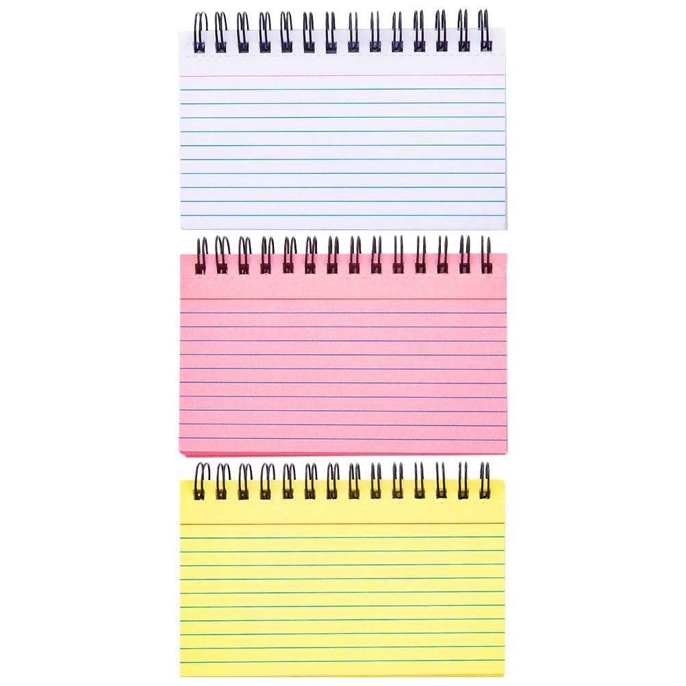 3Pcs Students Note Pads Thickened Writing Pads Multi-function Coil Notepads Office Supply