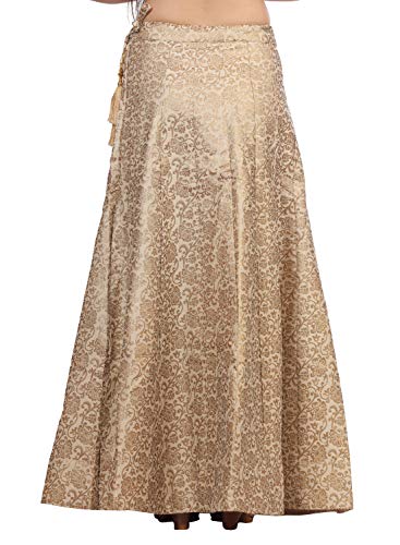 DREAM & DZIRE Women's Cotton Golden Skirt for All Plus Size and Small Size4