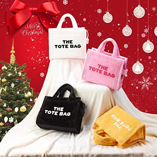KALIDI Womens Fluffy Handbag Shoulder Bags with Zipper - Plush Fluffy The Tote Bags with Pockets Large Capacity Hobo Crossbody Bag Shopping Bag for Work School Daily Use Christmas Gifts, Black