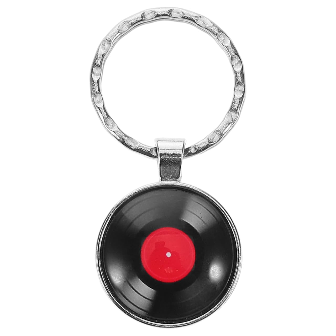 Vinyl Record Keychain Vinyl Record Charms Mini CD Keychain Small Violin That Plays Music Funny Key Ring Music Car Key Holder s Trinket Zinc Alloy