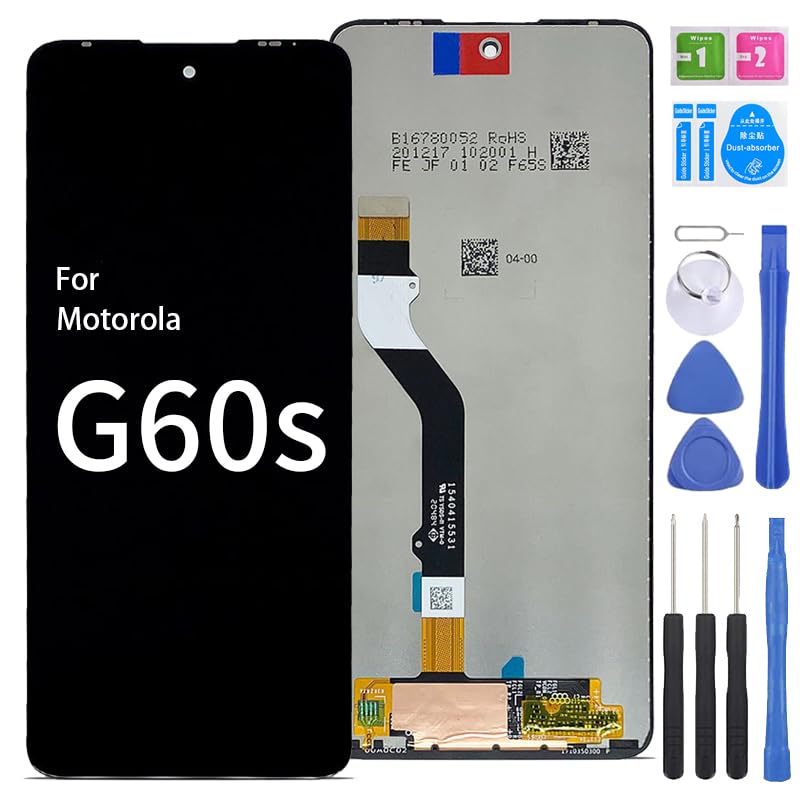 iYAiYO Pantalla LCD Digitalizador Pantalla Táctil Reemplazo Compatible con Motorola G60S XT2133-2 Pantalla Completa con Herramientas-Negro