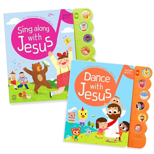 Image of Dance with Jesus, Sing Along with Jesus - Bundle of 2 Books - Christian Easter Gifts for Kids, Baby Books & Toys for Kids - Easter Basket Essentials, Baptism, Christening Baby Gifts