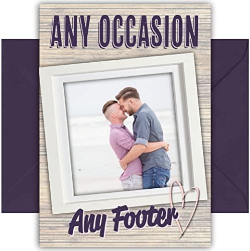Personalised Photo Card - Any occasion ! Birthday / Anniversary / Good Luck / Congratulations ... CHOOSE to send 'direct to recipient' or 'back to you'