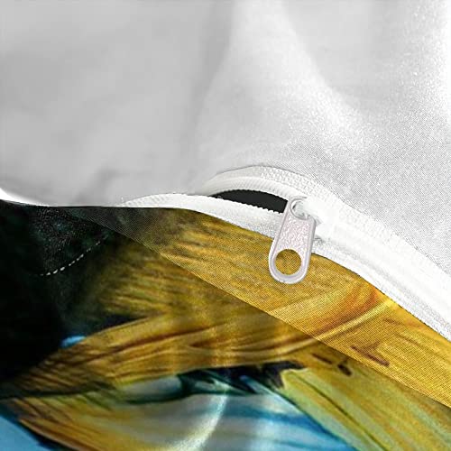 Housse de couette imprimee 3D parure de lit simple microfibre 135x200 cm - 8