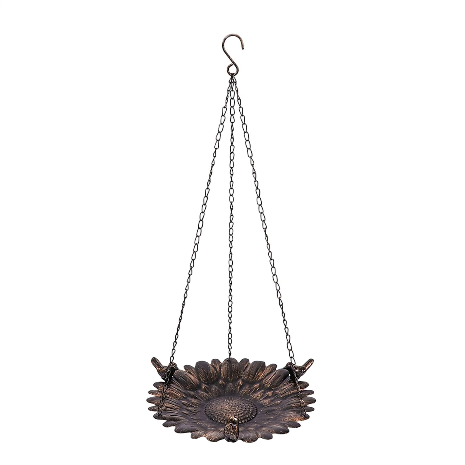 Mangeoire pour oiseaux de jardin en fer suspendue idéale pour balcon fleuri