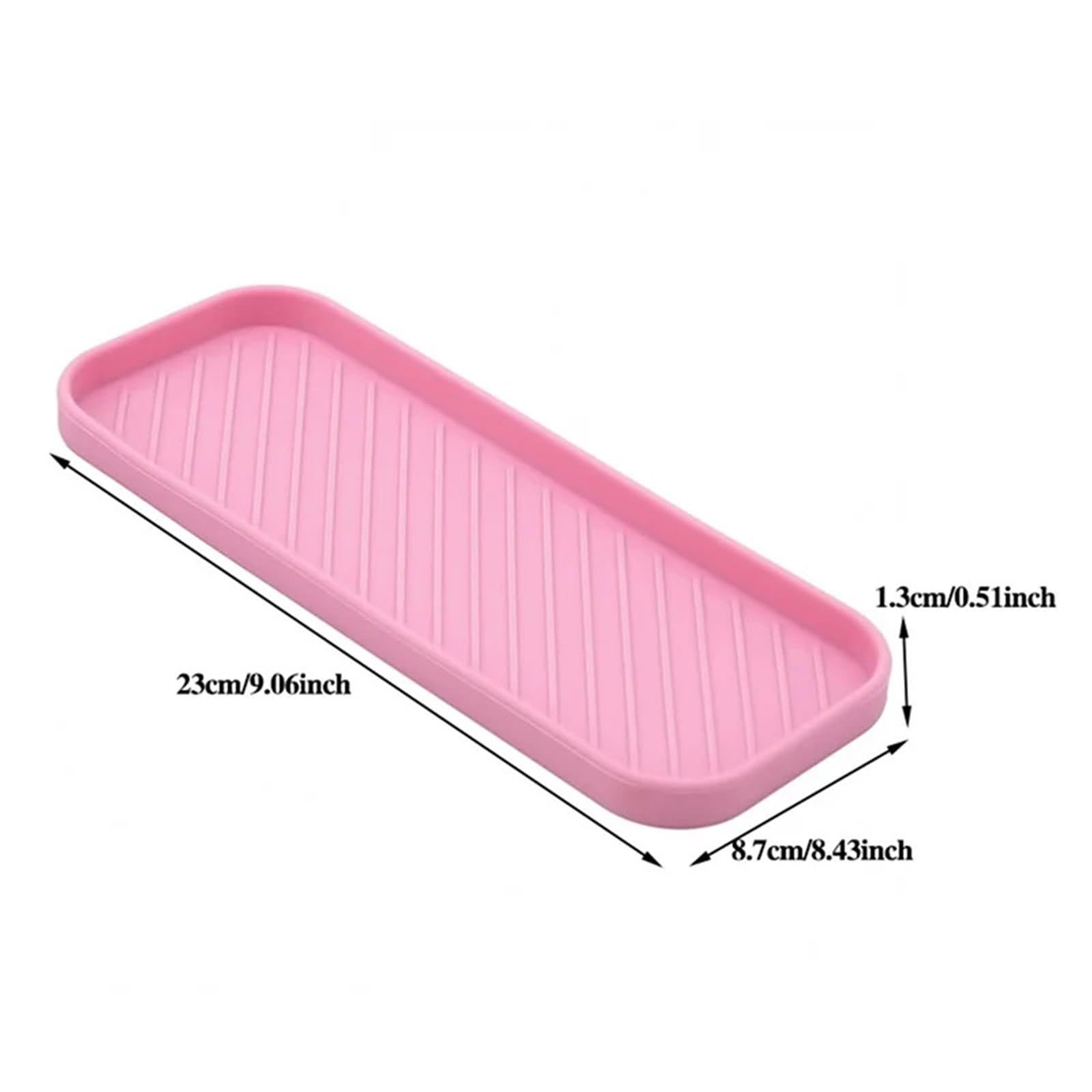 Jabonera Antideslizante, Jabonera de Silicona Multicolor for Ducha, Fregadero Cocina, Drenaje, 2 uds(Pink)