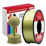 PLA 3D Drucker Filament 1.75mm 3D-Druckmaterialien für 3D Stift Druck Maßgenauigkeit +/- 0.02mm, Farbe Bronze Seiden 1kg / Spule