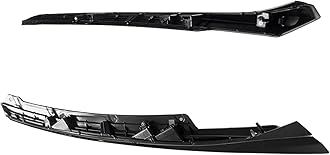 PartsFlow 3PCS Front Bumper Grille Glossy Black Grill With eye lid For 2019 Honda Civic For 2020 Honda Civic