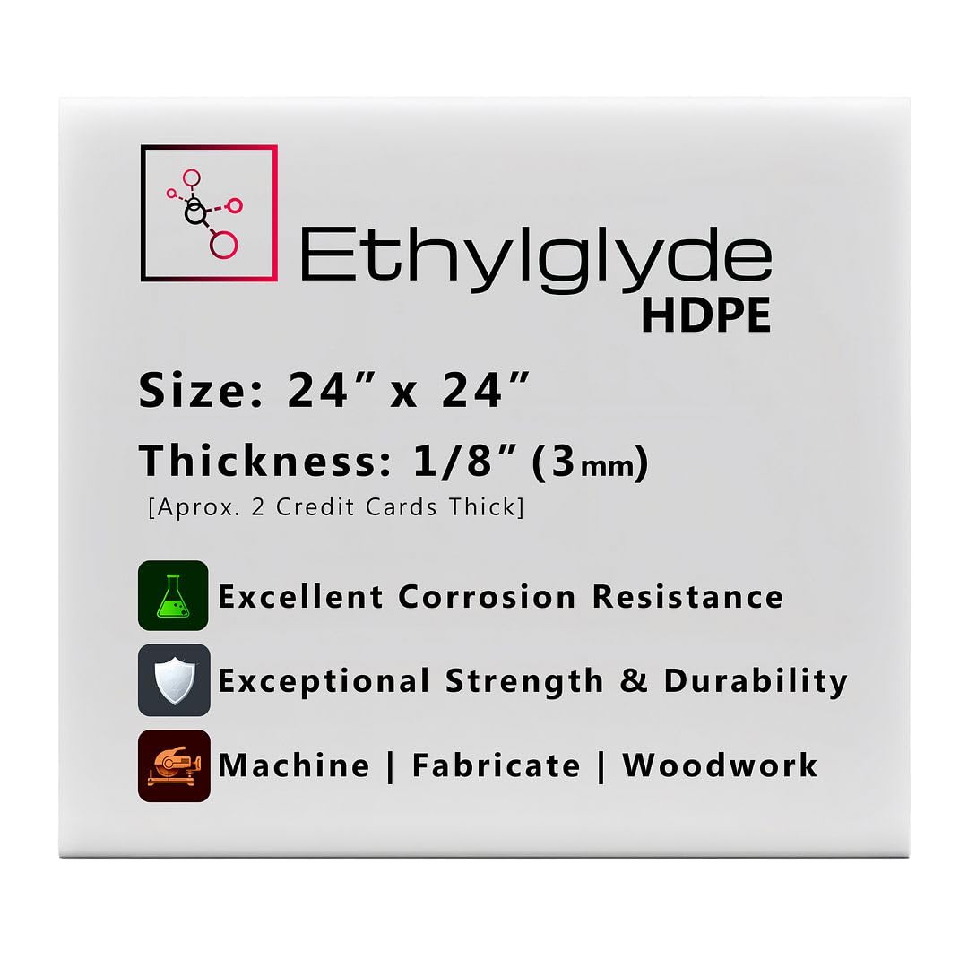 Black HDPE Sheet - 12" x 18" (1/8" Thick) -23