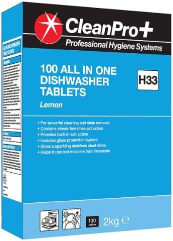 Clean Pro+ Professional Hygiene Systems All in One Dishwasher Tablets ...