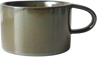 Taza De Cerámica,Taza De Café, Taza De Cerámica Azul con Asa, Taza De Porcelana, Taza De Leche for El Desayuno, Microondas, for Cocina De Oficina-Marrón-150ml (Color : Bruin, Size : 150ml)