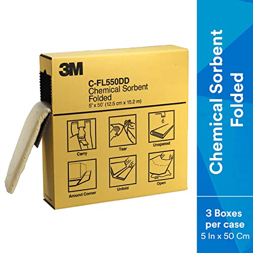 Image of 3M Chemical Sorbent Folded C-FL550DD /P-F2001, High Capacity, 3 Box /Case