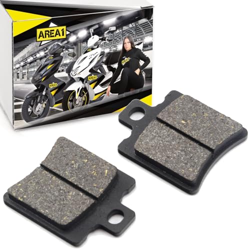 Area1 Bremsbeläge vorne kompatibel mit 50ccm Yamaha Aerox (alle 96-16) Neos Jog BWS, Piaggio NRG mc2 mc3 TPH Zip Aprilia SR50 Malaguti F10 F12 F15 F18 Gilera Runner, Honda SFX SGX, MBK Booster Nitro