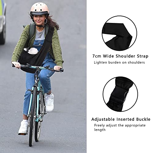 Pet Sling Carrier, Hand Free Pet Carrier, Hundetuch mit verstellbarem Schultergurt für kleine, mittelgroße Katzen und Hunde