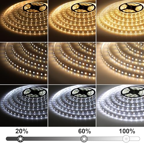 Tira LED tunable 20ft y tira blanca 40ft miniatura 2