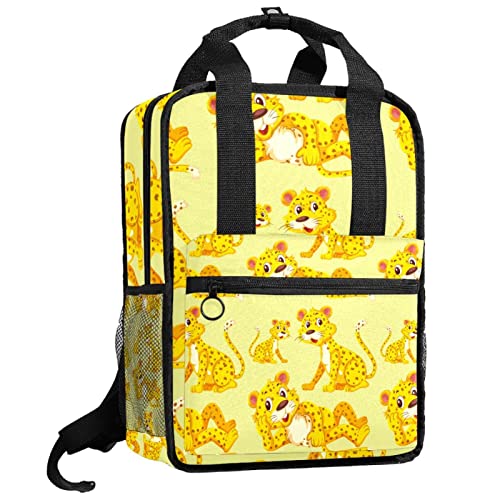 Sac à dos garçon léopard sans couture à bretelles ajustables confort