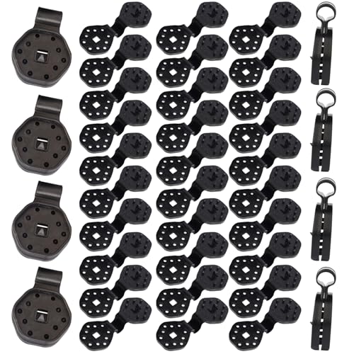 Clips de tela de sombra con agarre de bloqueo resistente e impermeable para protección exterior 2