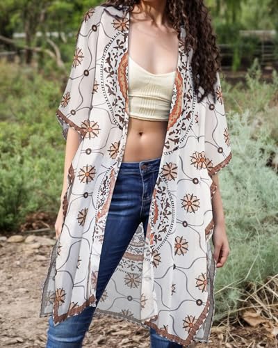 Image of Swimsuit Coverups for Women Sarong Beach Bikini Wrap Sheer Short Skirt Chiffon Scarf for Swimwear