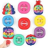Uogw 10 Pack Snapper Fidget Toy, Finger Sensory Fidget Toy, Party Popper Noise Maker and Silicone...