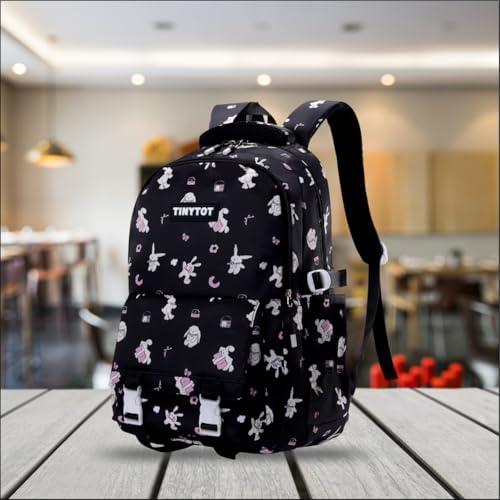 Image of Tinytot 30 Litre Japanese Korean Style School Bag Water-Resistant Laptop & Travel Backpack - Unisex Large 18 Inches Multipurpose Student Backpack for Boys & Girls, Men & Women