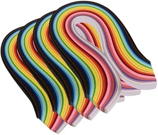 YURROAD Quilling Paper Strips Set for 640 Strips 36 Colors Paper Quilling Length 39cm Width 3mm 5mm 7mm 10mm Paper Quilling Strips 4 Size for Quilling Arts Paper Crafts Greeting Cards Design
