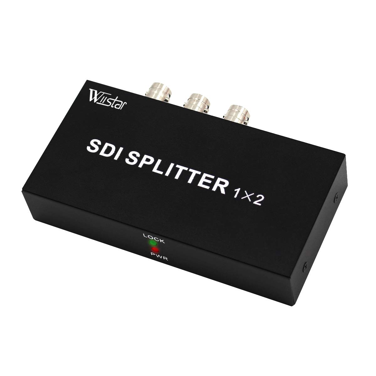Wiistar SDI Splitter 1x2 soporta SD-SDI, HD-SDI, 3G-SDI hasta 1320 pies SDI 1 entrada y 2 salidas 100M Full HD