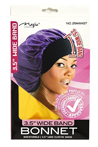 Magic Collection 3.5 Inch Wide Band Bonnet Elastic Band Yellow
