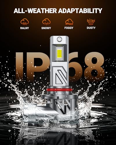 Image of SEALIGHT 𝟗𝟎𝟎𝟓 𝟗𝟎𝟎𝟔 Light Bulbs Combo, 900% 88,000LM HB3 /9005 HB4 /9006 LED Bulb Super Bright, 1:1 Real Size, 6500K Cool White, 80000Hrs Long Lifespan, 3MIN Plug and Play, Pack of 4