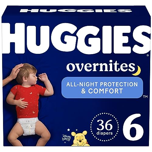 Image of Huggies Overnites Size 6 Overnight Diapers (35+ lbs), 36 Ct