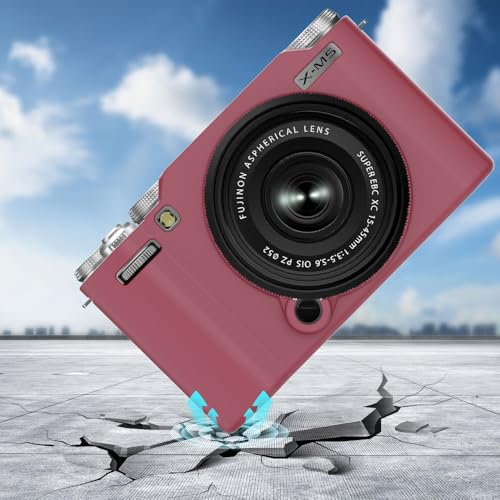 Funda de silicona para Fujifilm X-M5 con protector y correa miniatura 4