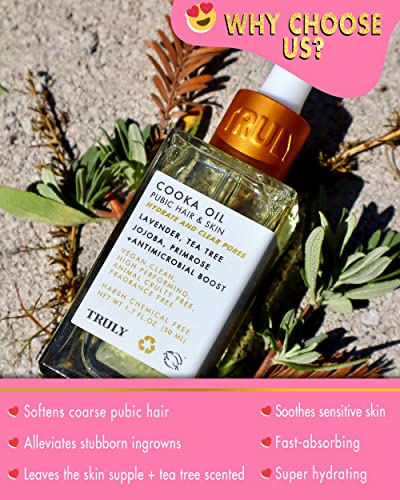 Truly Beauty Cooka Oil Razor Bump Treatment For Bikini Area - Ingrown Hair Treatment And Oil Type After Shave For Women - Ingrown Hair Treatment For Bikini Area - 1.7 Oz #TOP2