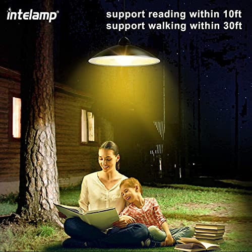 Intelamp Solar Pendant Lights, Solar Shed Lights By Remote Control Solar Powered Indoor & Outdoor Lights Hanging Lights For Storage Room Home Yard Porch Balcony #TOP2
