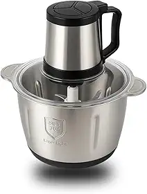 Multiprocessador 2000W Processador De Alimentos Triturador Liquidificador Moedor Inox Eletrico 110v Turbo 5 Litros All in One Com 3 Velocidades