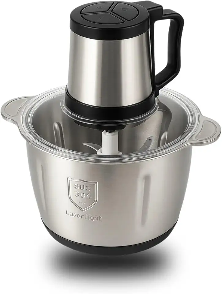 Multiprocessador 2000W Processador De Alimentos Triturador Liquidificador Moedor Inox Eletrico 110v Turbo 5 Litros All in One Com 3 Velocidades