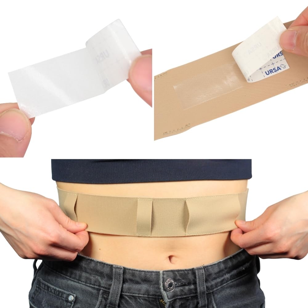 Cintura per tubo per dialisi peritoneale, sottile, morbida ed elastica, sicura per la pelle, prodotta nel Regno Unito, accessori medici per dialisi peritoneale.
