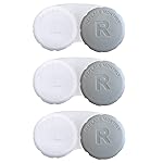RHUI Contact Lens Cases for Travel, Daliy Use-3 Pcs Grey