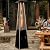 Pyramid Patio Heater,48,000 BTU Outdoor Propane Heater with Glass Tube, Propane Tall Tower Design with Wheels & One-Button Ignition for Backyard, Deck, and Commercial Use