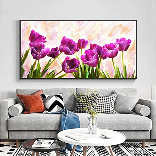 Peinture Numero Adulte Diamant Complet 60x180cm Grand Format Strass Perle