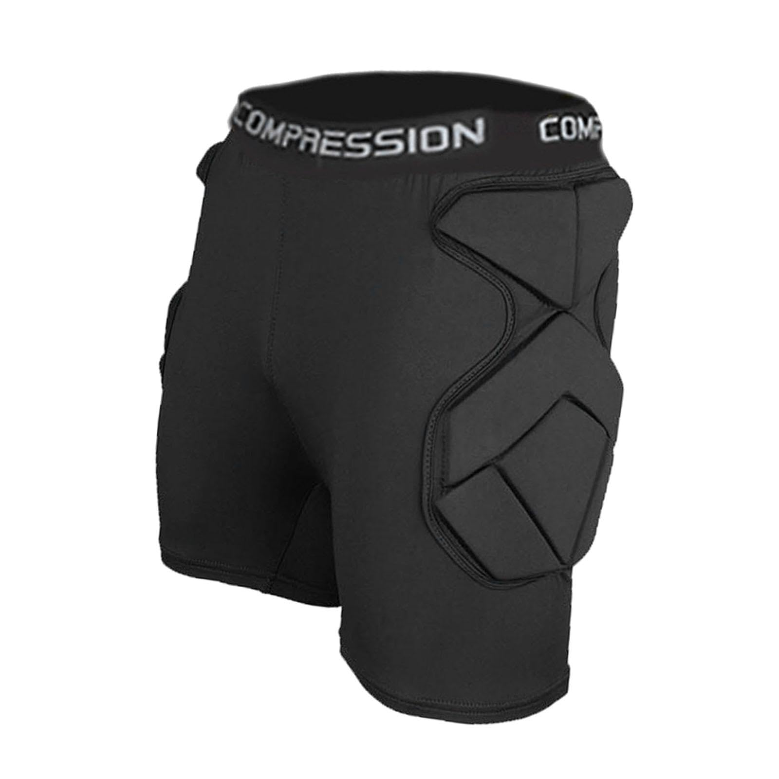 perfk Short de Protection pour Gardien de But, Protection des Hanches, Pantalon Court, Rembourrage en Mousse, Contre Les Chocs pour Le Football, Le