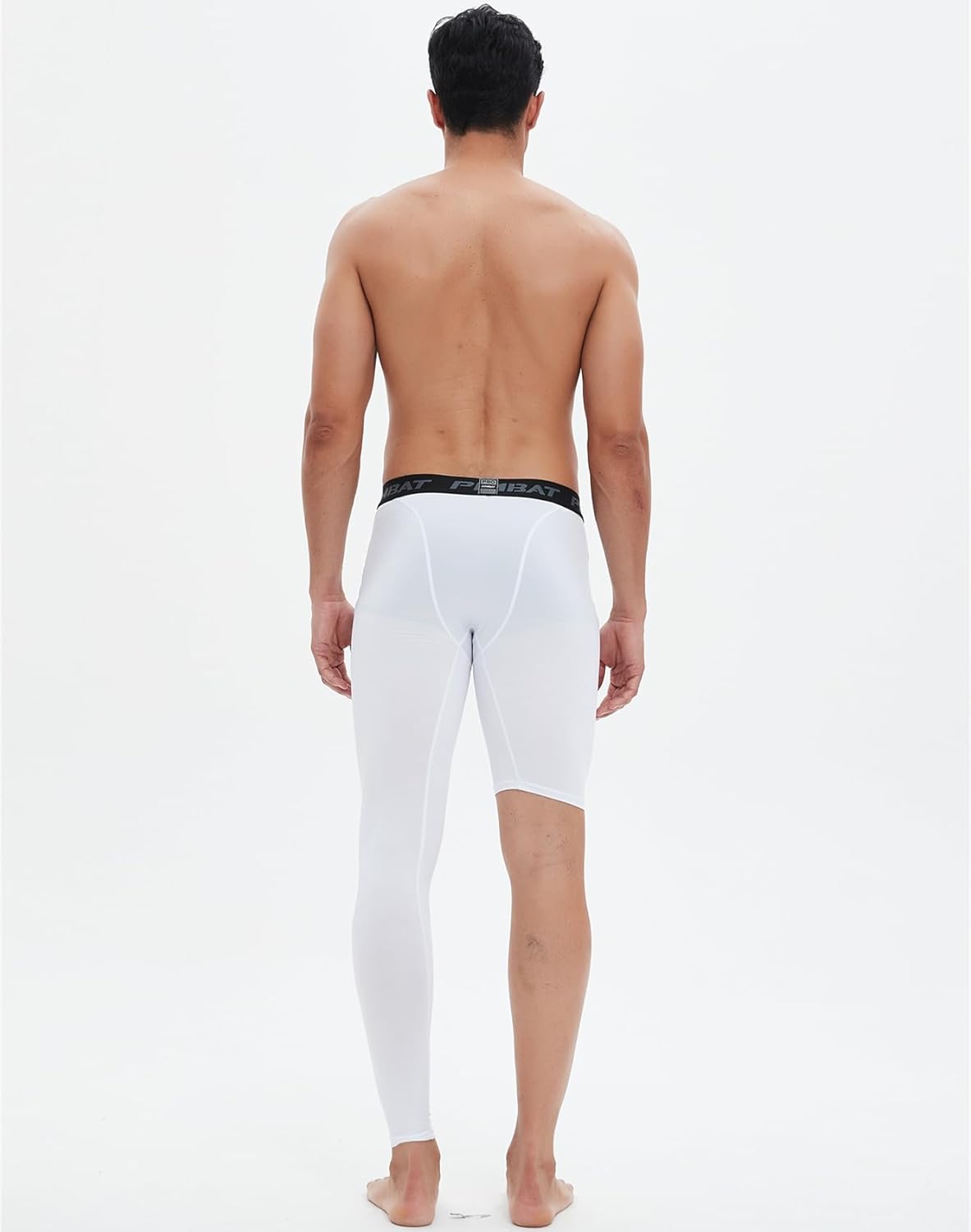 Men's Basketball Single Leg Tight Sports Pants 1/2 One Leg Compression Pants Athletic Base Layer Underwear - Image 5