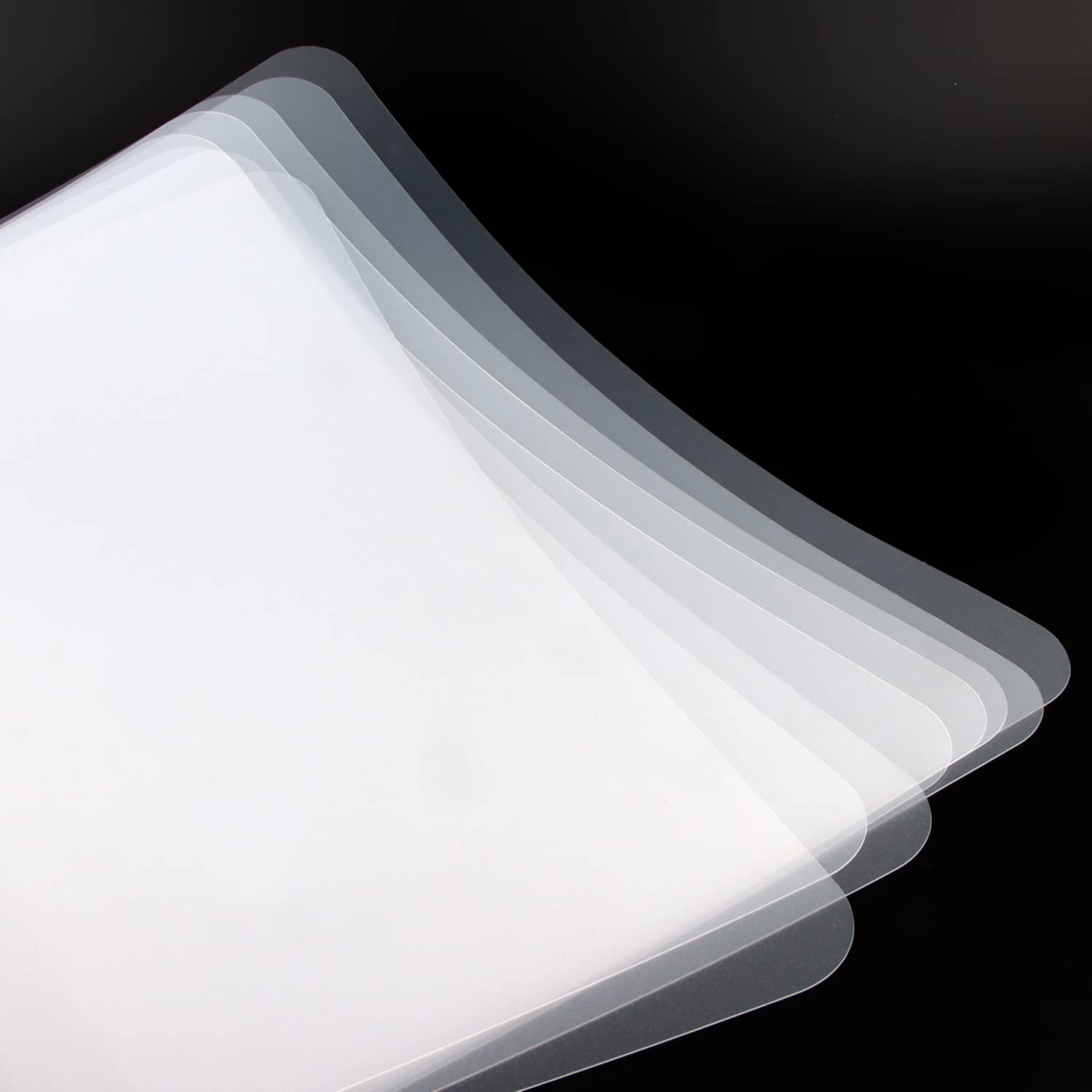 8 Tovagliette Trasparenti In Plastica PP - 43x28 Cm - Antimacchia, Termoisolanti E Facili Da Pulire Per Tavolo Da Pranzo
