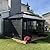 PURPLE LEAF 12' X 14' Sunroom Hardtop Gazebo Solarium with Light Galvanized Steel Double Roof All-Weather Aluminum Outdoor Screen House for Patio Deck Backyard Grey