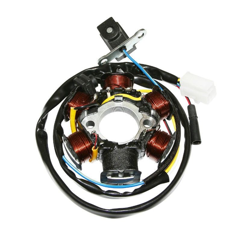 cyclingcolors stator allumage moteur moto scooter mobylette compatible avec peugeot 50 ludix kisbee django speedfight vivacity 5 poles