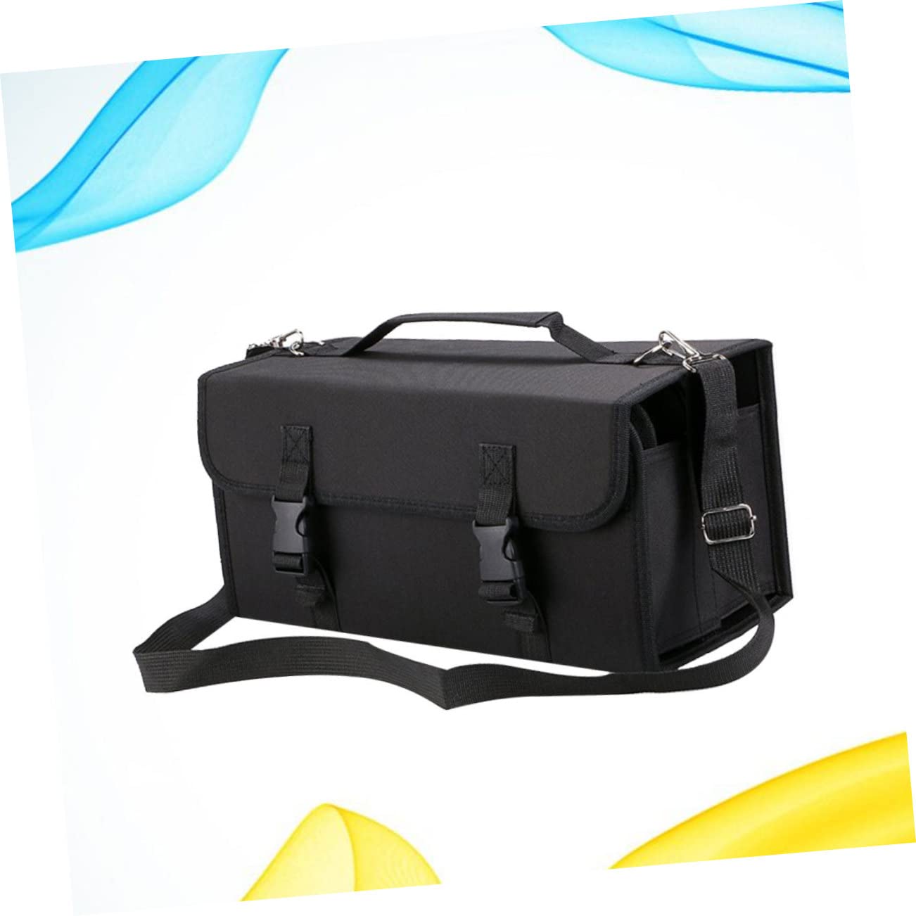 LALAFINA Borsa Porta Pennarelli con Cerniera Custodia Porta Penne da Scomparti Borsa Portaoggetti con Cerniera Portapenne con Tracolla