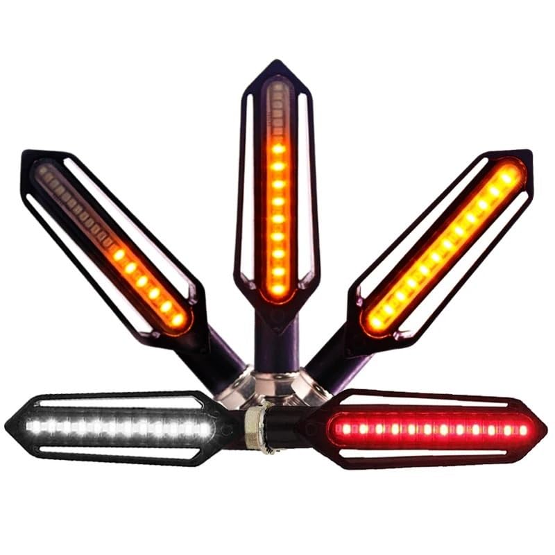 Clignotant de moto avec relais intégré et feux stop LED DRL - 2