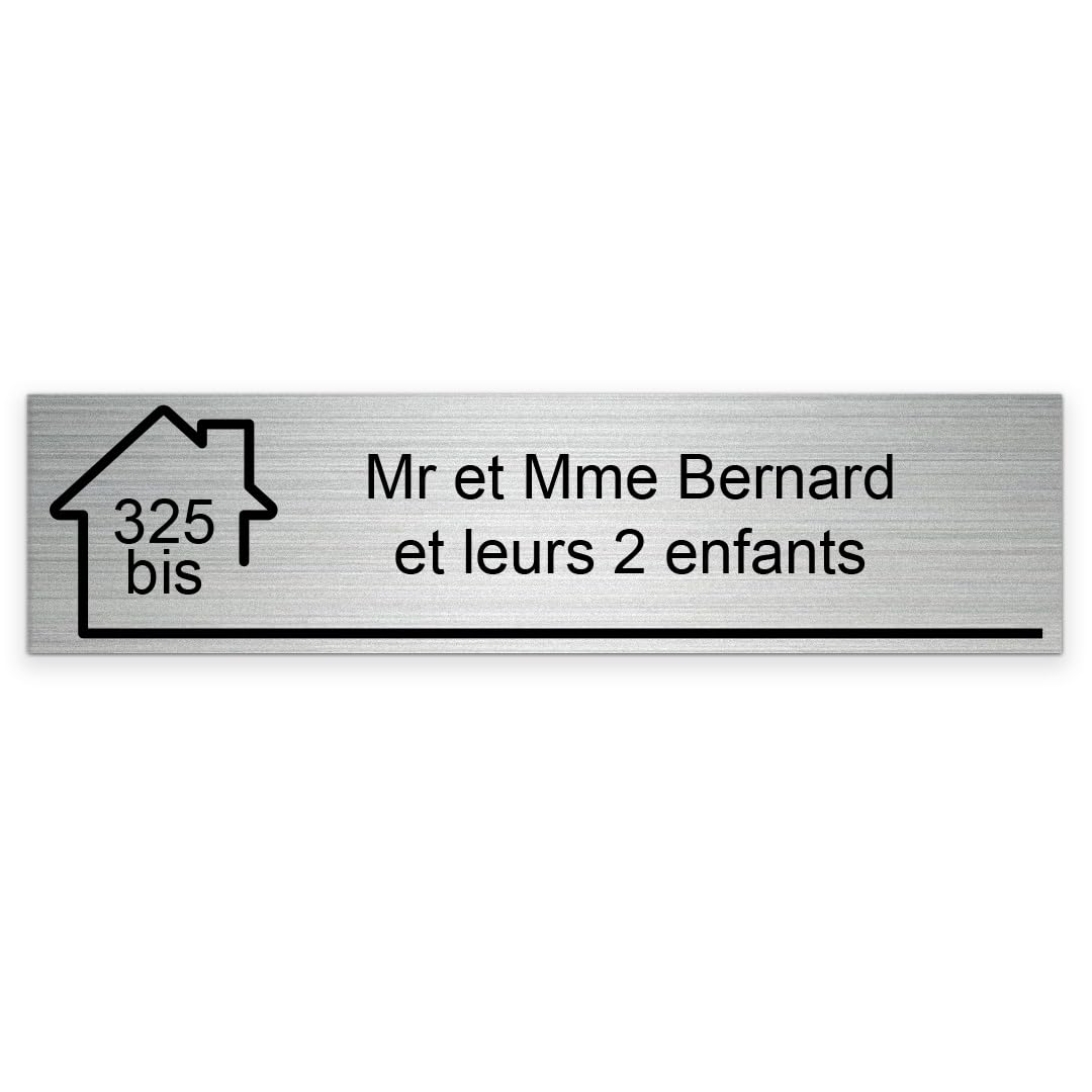 plaque boîte aux lettres gravée