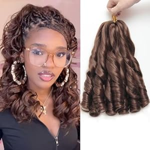 French Curl Braiding Hair 12Inch 8P...